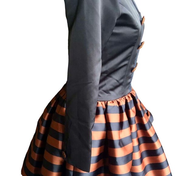 Jeet Vintage Silk Satin Gown | Lace Trim Mesh Lined | Size 6 - Picture 5 of 8